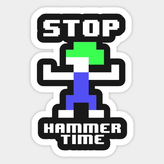 Lemmings Blocker Sticker by NutsnGum